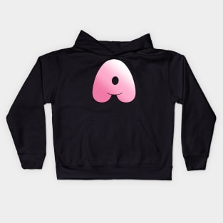 Pink Letter A Kids Hoodie